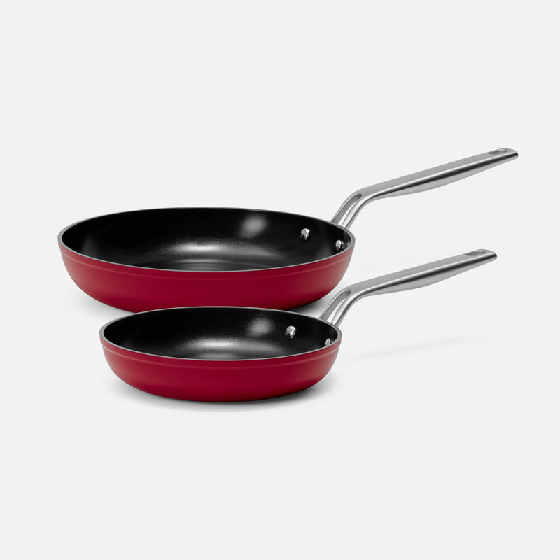 Sada panvíc Meda 4.0, ø 20 cm + ø 26 cm, 2 diely - Nepriľnavé panvice s keramickým povrchom, vínové