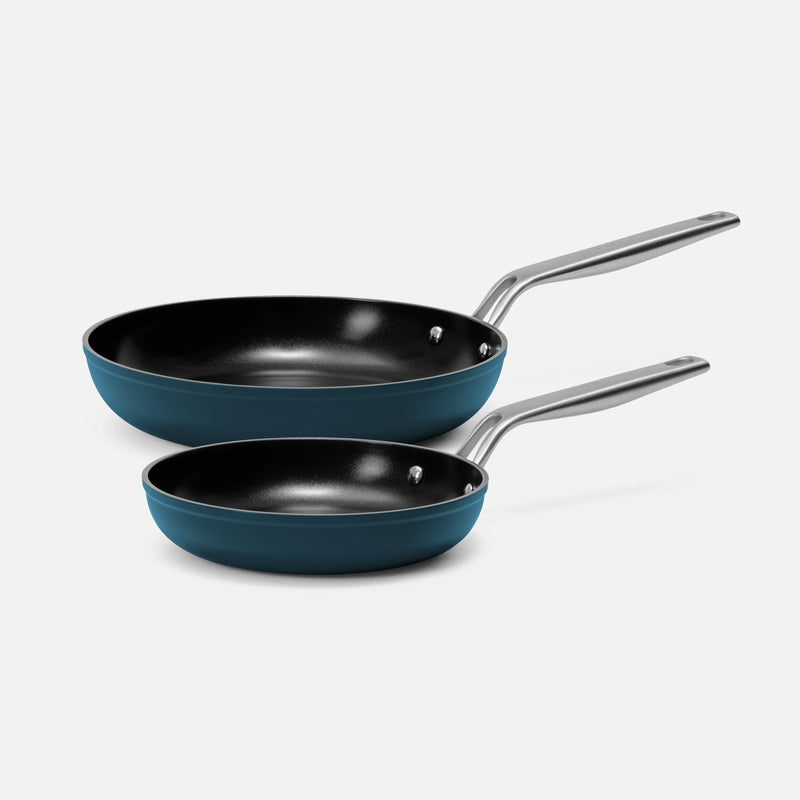 Sada panvíc Meda 4.0, ø 20 cm + ø 26 cm, 2 diely - Nepriľnavé panvice s keramickým povrchom, modré