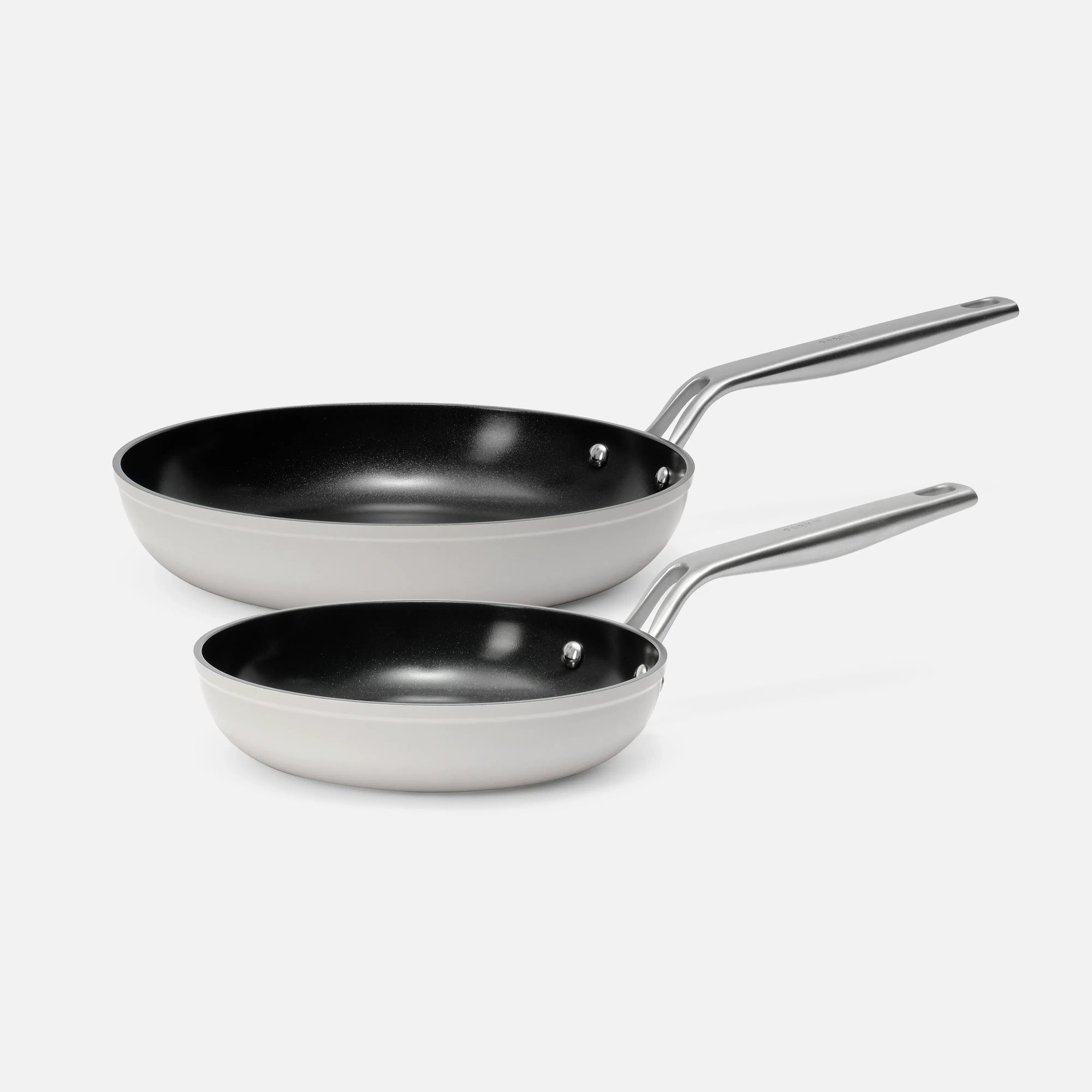 Sada panvíc Meda 4.0, ø 20 cm + ø 26 cm, 2 diely - Nepriľnavé panvice s keramickým povrchom, sivé