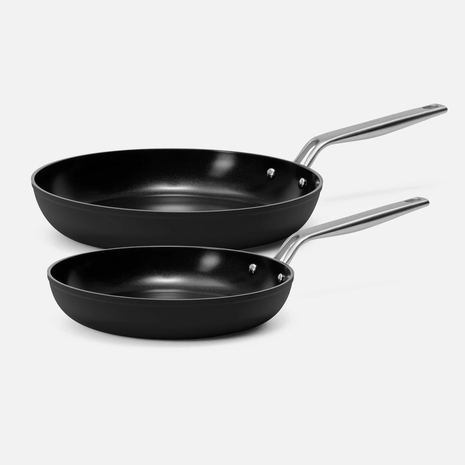 Sada panvíc Meda 4.0, 2 diely - Nepriľnavé panvice s keramickým povrchom, čierne