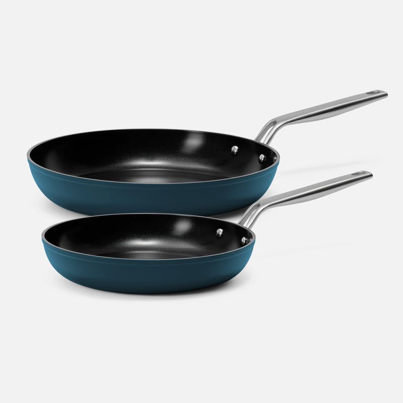 Sada panvíc Meda 4.0, ø 26 cm + ø 30 cm, 2 diely - Nepriľnavé panvice s keramickým povrchom, modré