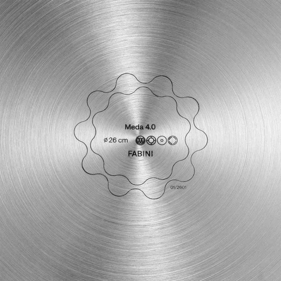 Sada panvíc Meda 4.0, ø 20 cm + ø 26 cm, 2 diely - Nepriľnavé panvice s keramickým povrchom, sivé