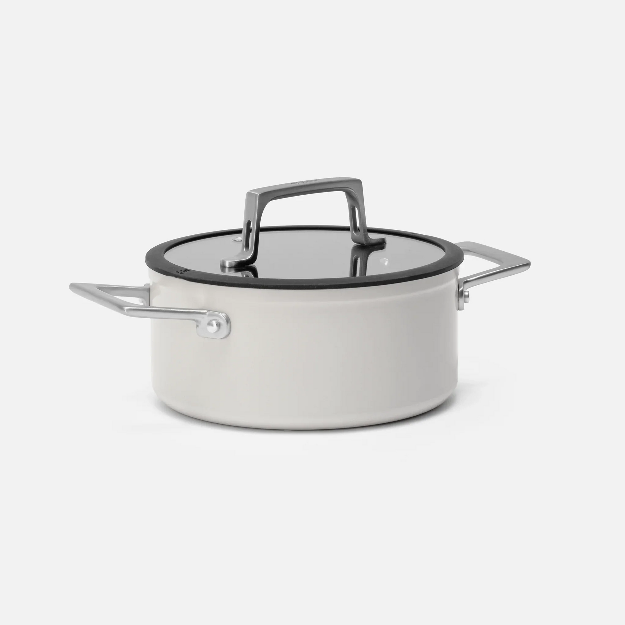 Hrniec Meda 4.0, ø 20 cm (2,4 l) - Nepriľnavý hrniec s keramickým povrchom s pokrievkou, sivý