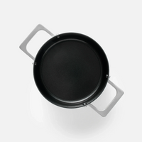 Hrniec Meda 4.0, ø 20 cm (2,4 l) - Nepriľnavý hrniec s keramickým povrchom s pokrievkou, sivý