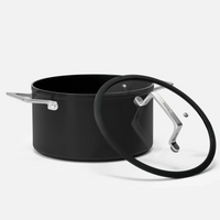 Hrniec Meda 4.0, ø 24 cm (5,5 l) - Nepriľnavý hrniec s keramickým povrchom s pokrievkou, čierny