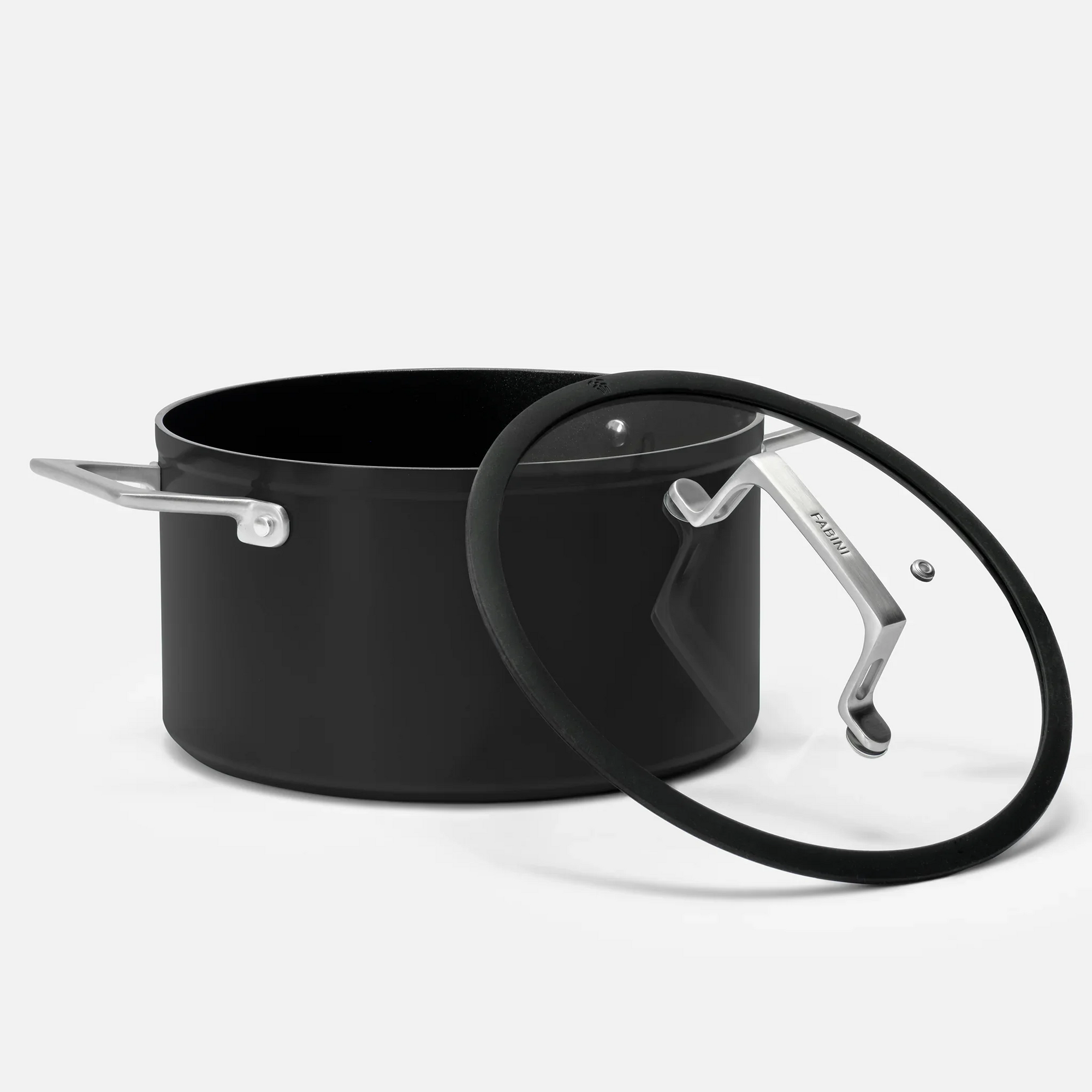 Hrniec Meda 4.0, ø 24 cm (5,5 l) - Nepriľnavý hrniec s keramickým povrchom s pokrievkou, čierny