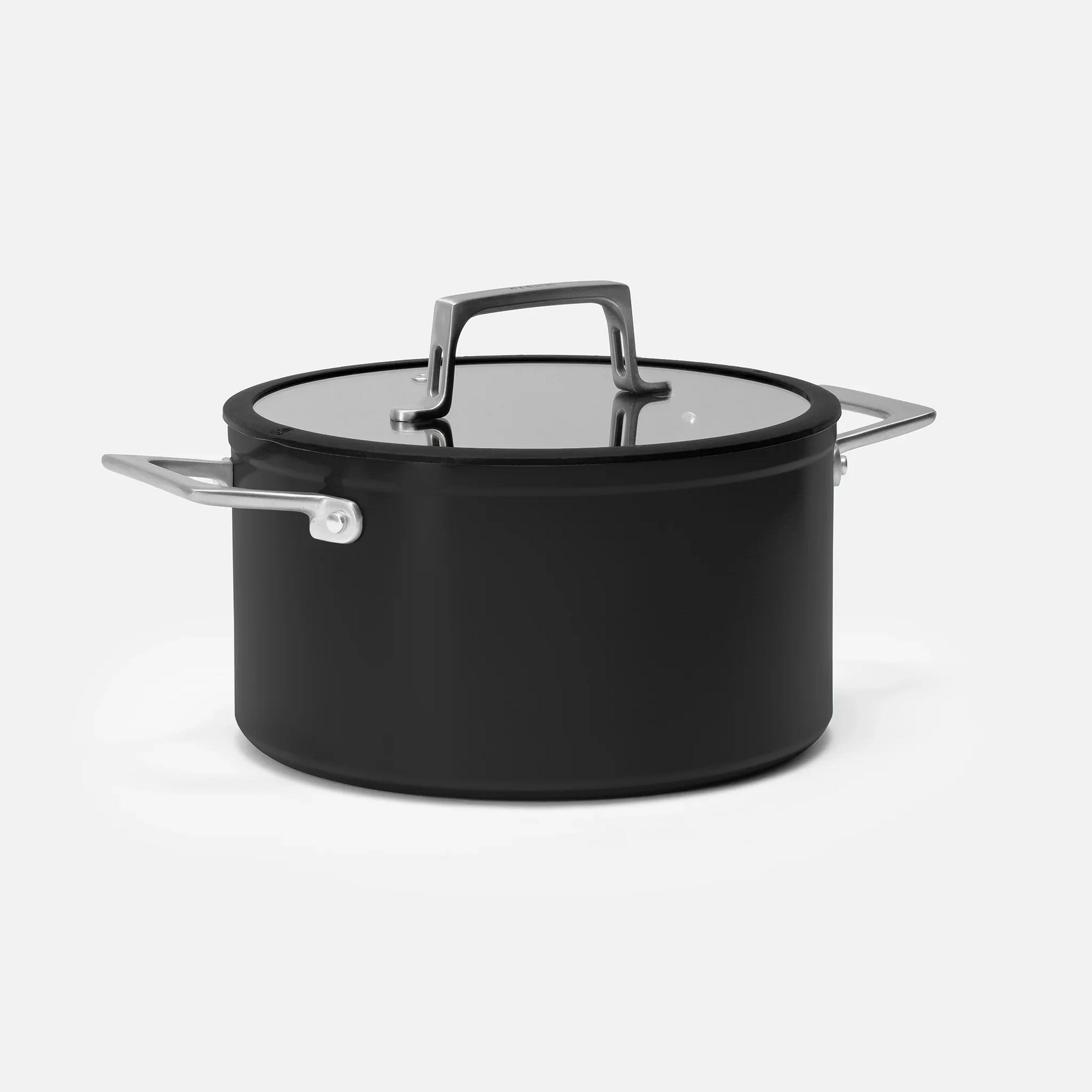 Hrniec Meda 4.0, ø 24 cm (5,5 l) - Nepriľnavý hrniec s keramickým povrchom s pokrievkou, čierny