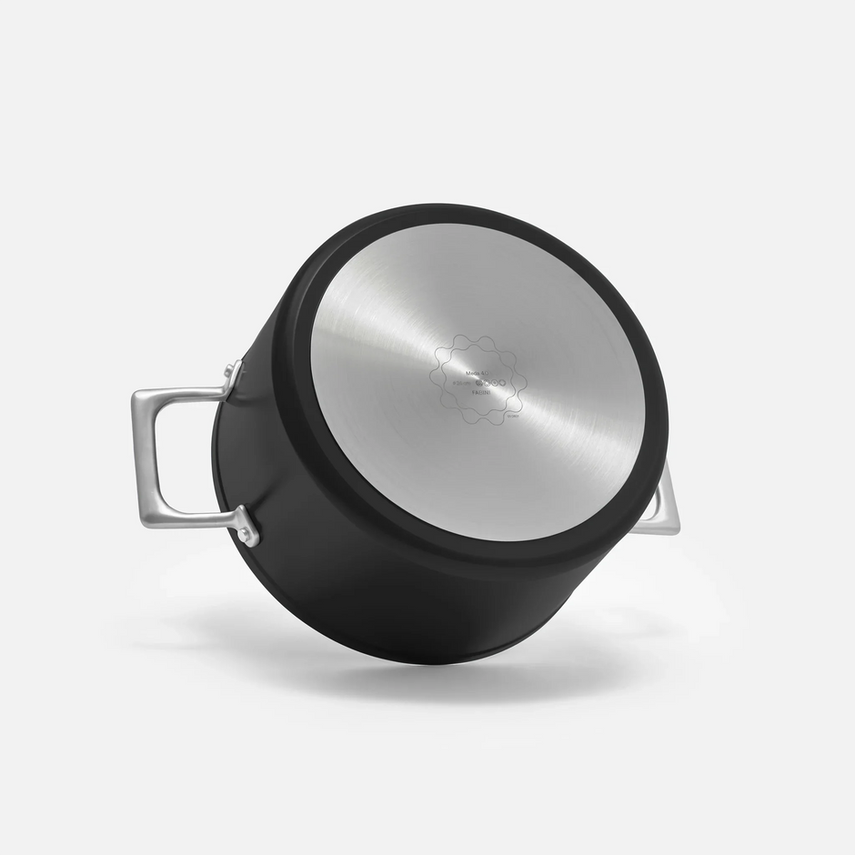 Hrniec Meda 4.0, ø 24 cm (5,5 l) - Nepriľnavý hrniec s keramickým povrchom s pokrievkou, čierny