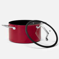 Hrniec Meda 4.0, ø 24 cm (5,5 l) - Nepriľnavý hrniec s keramickým povrchom s pokrievkou, vínový