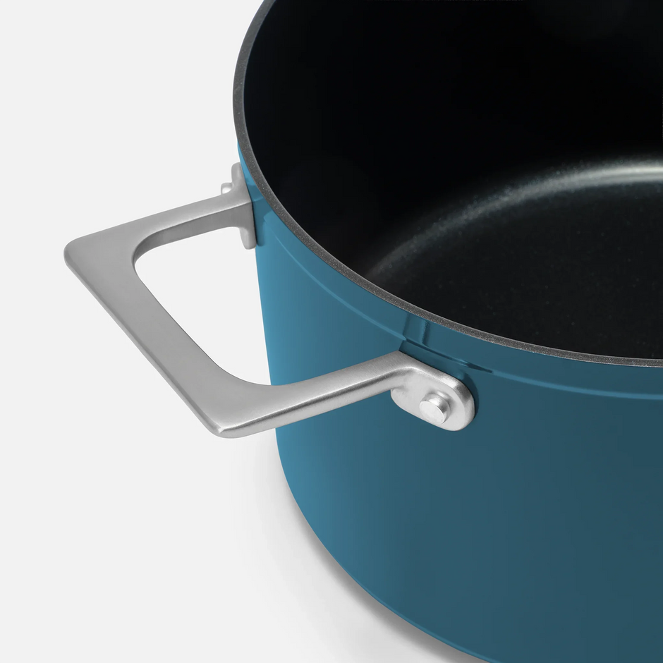 Sada hrncov Meda 4.0, 6 dielov - Nepriľnavý riad s keramickým povrchom, modrý