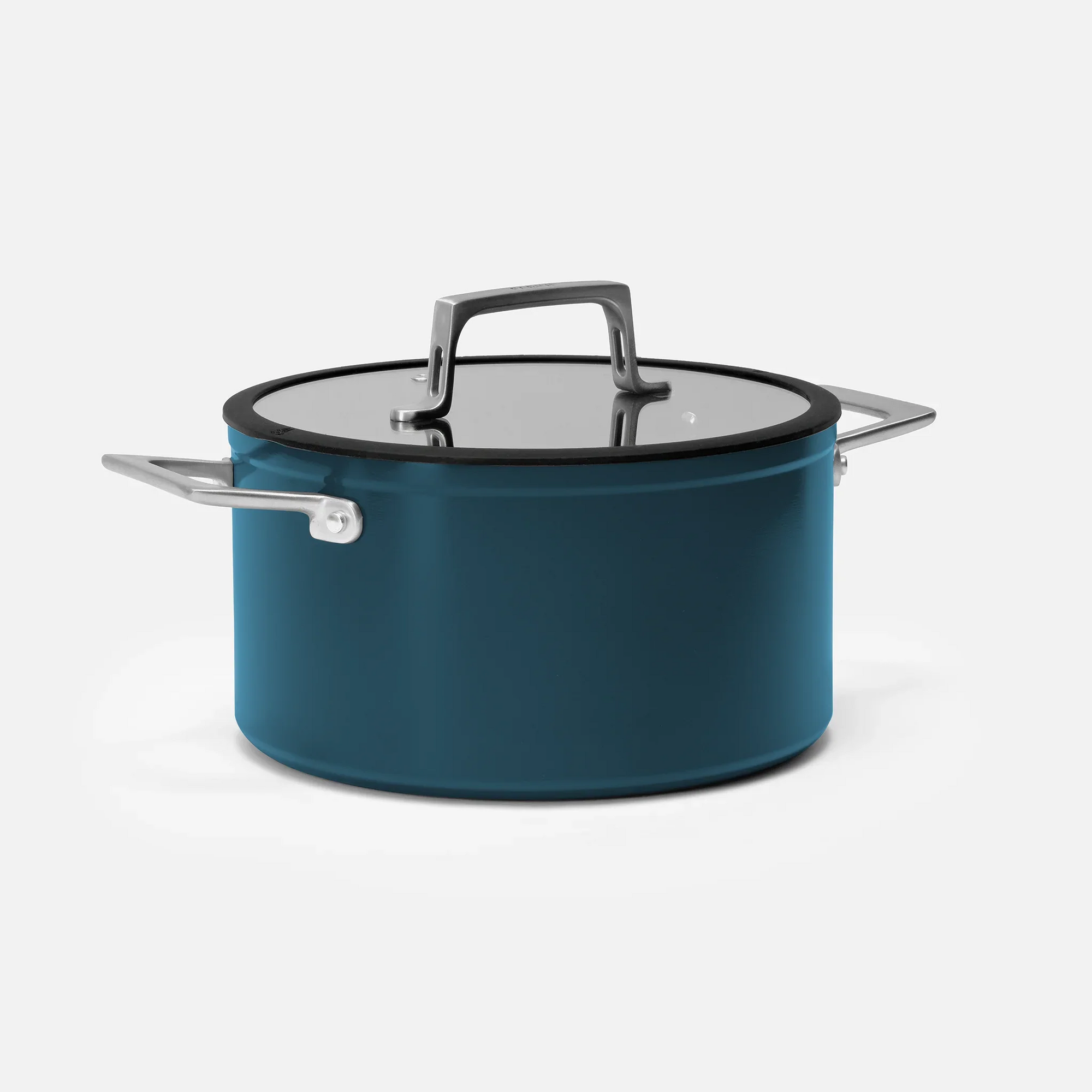 Hrniec Meda 4.0, ø 24 cm (5,5 l) - Nepriľnavý hrniec s keramickým povrchom s pokrievkou, modrý