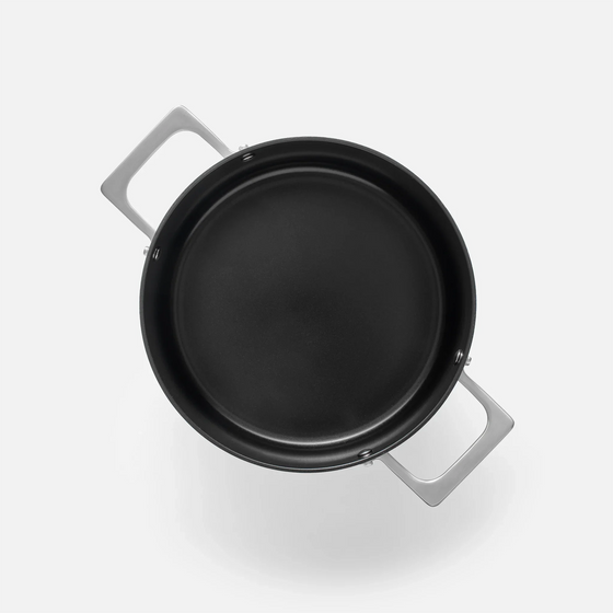 Hrniec Meda 4.0, ø 24 cm (5,5 l) - Nepriľnavý hrniec s keramickým povrchom s pokrievkou, sivý