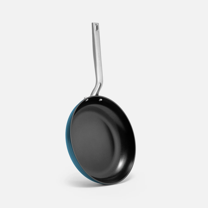 Panvica Meda 4.0, ø 26 cm - Nepriľnavá panvica s keramickým povrchom bez pokrievky, modrá
