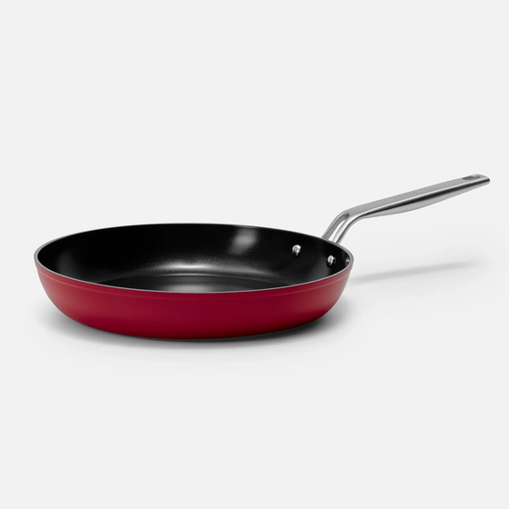 Panvica Meda 4.0, ø 30 cm - Nepriľnavá panvica s keramickým povrchom bez pokrievky, vínová
