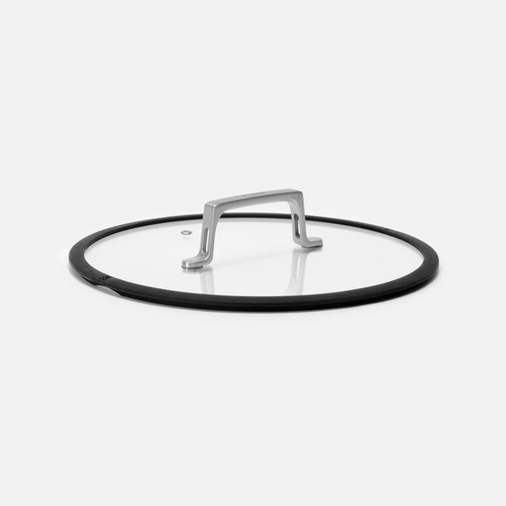 Pokrievka Meda 4.0, ø 30 cm - Sklenená pokrievka so silikónovým okrajom, čierna