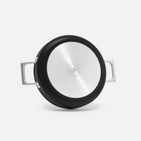 Tegame panvica Meda 4.0, ø 28 cm - Nepriľnavá panvica s keramickým povrchom s pokrievkou, čierna