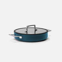 Tegame panvica Meda 4.0, ø 28 cm - Nepriľnavá panvica s keramickým povrchom s pokrievkou, modrá