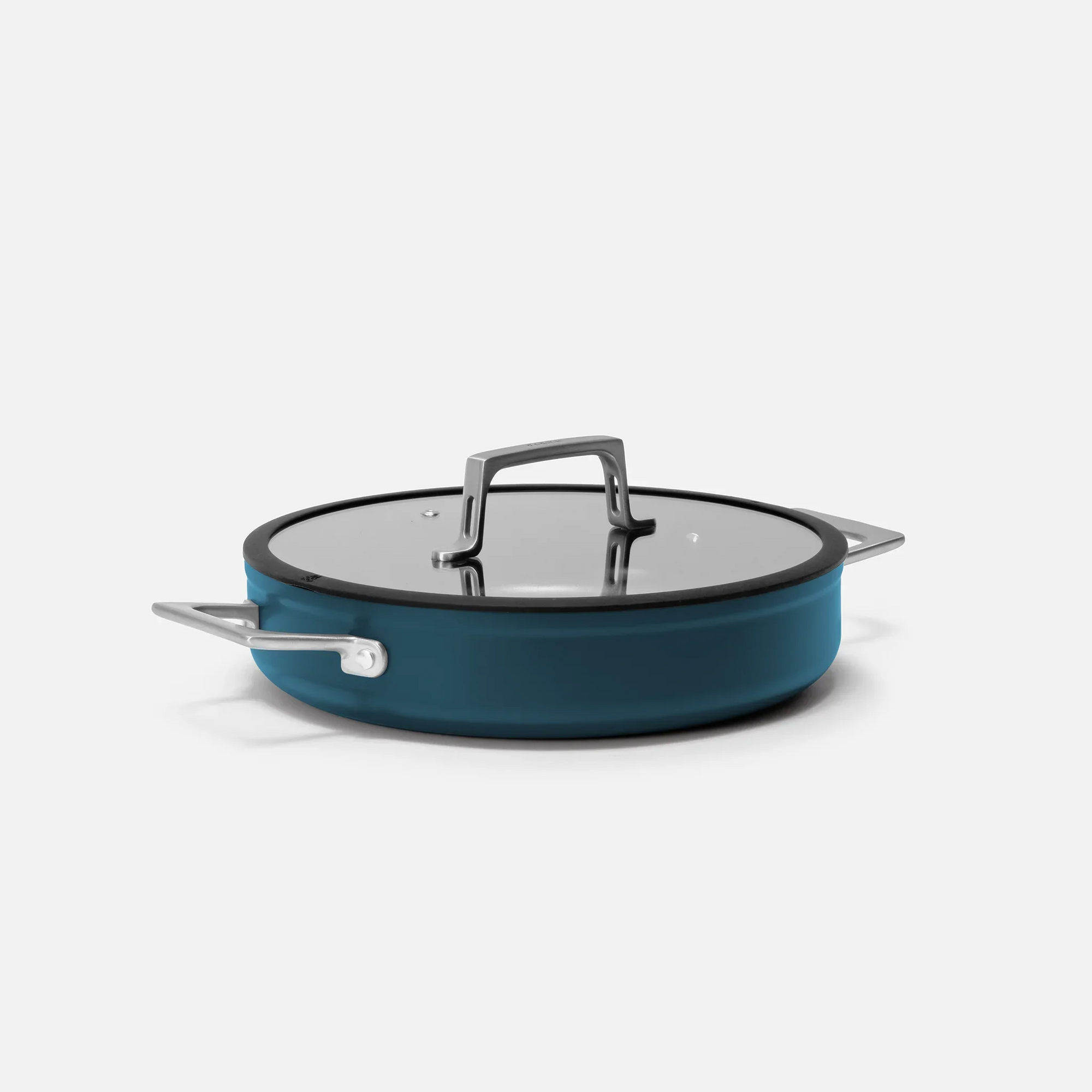 Tegame panvica Meda 4.0, ø 28 cm - Nepriľnavá panvica s keramickým povrchom s pokrievkou, modrá