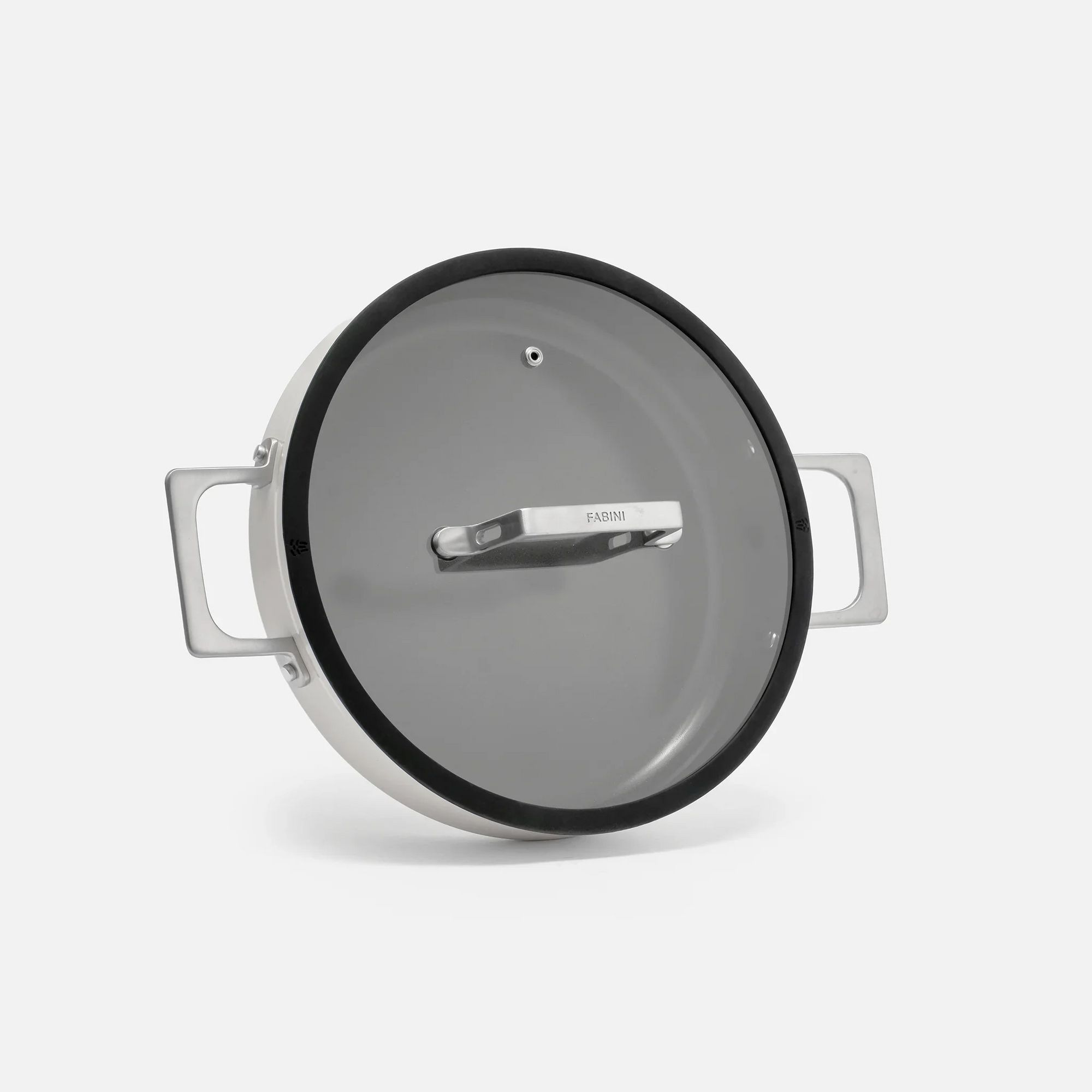 Tegame panvica Meda 4.0, ø 28 cm - Nepriľnavá panvica s keramickým povrchom s pokrievkou, sivá