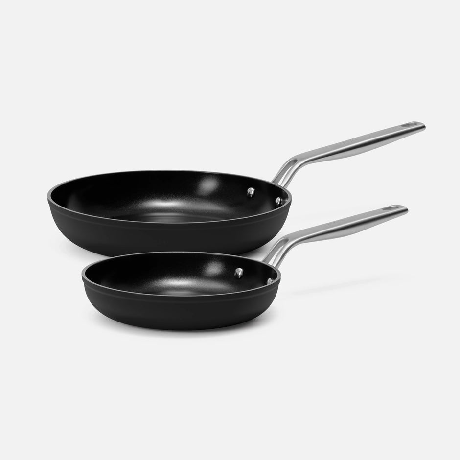 Sada panvíc Meda 4.0, ø 20 cm + ø 26 cm, 2 diely - Nepriľnavé panvice s keramickým povrchom, čierne