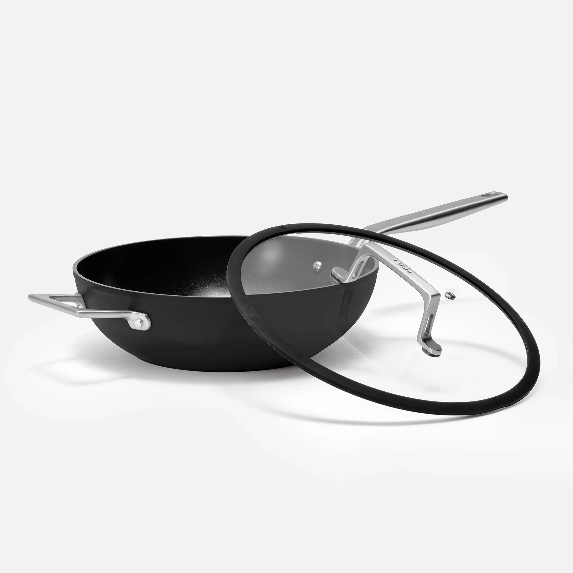 Pokrievka Meda 4.0, ø 28 cm - Sklenená pokrievka so silikónovým okrajom, čierna