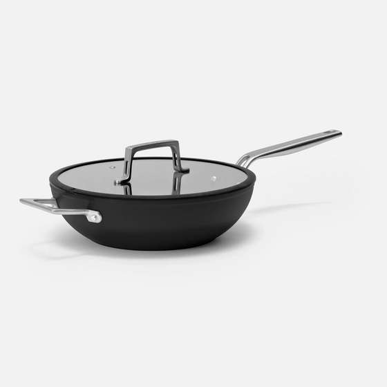 Wok panvica Meda 4.0, ø 28 cm - Nepriľnavá panvica s keramickým povrchom s pokrievkou, čierna