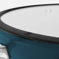 Wok panvica Meda 4.0, ø 28 cm - Nepriľnavá panvica s keramickým povrchom s pokrievkou, modrá