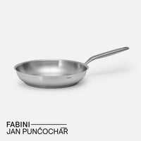 Panvica FABINI & Punčochář, ø 26 cm - Nerezová beznitová panvica z jednovrstvovej nerezovej ocele bez pokrievky
