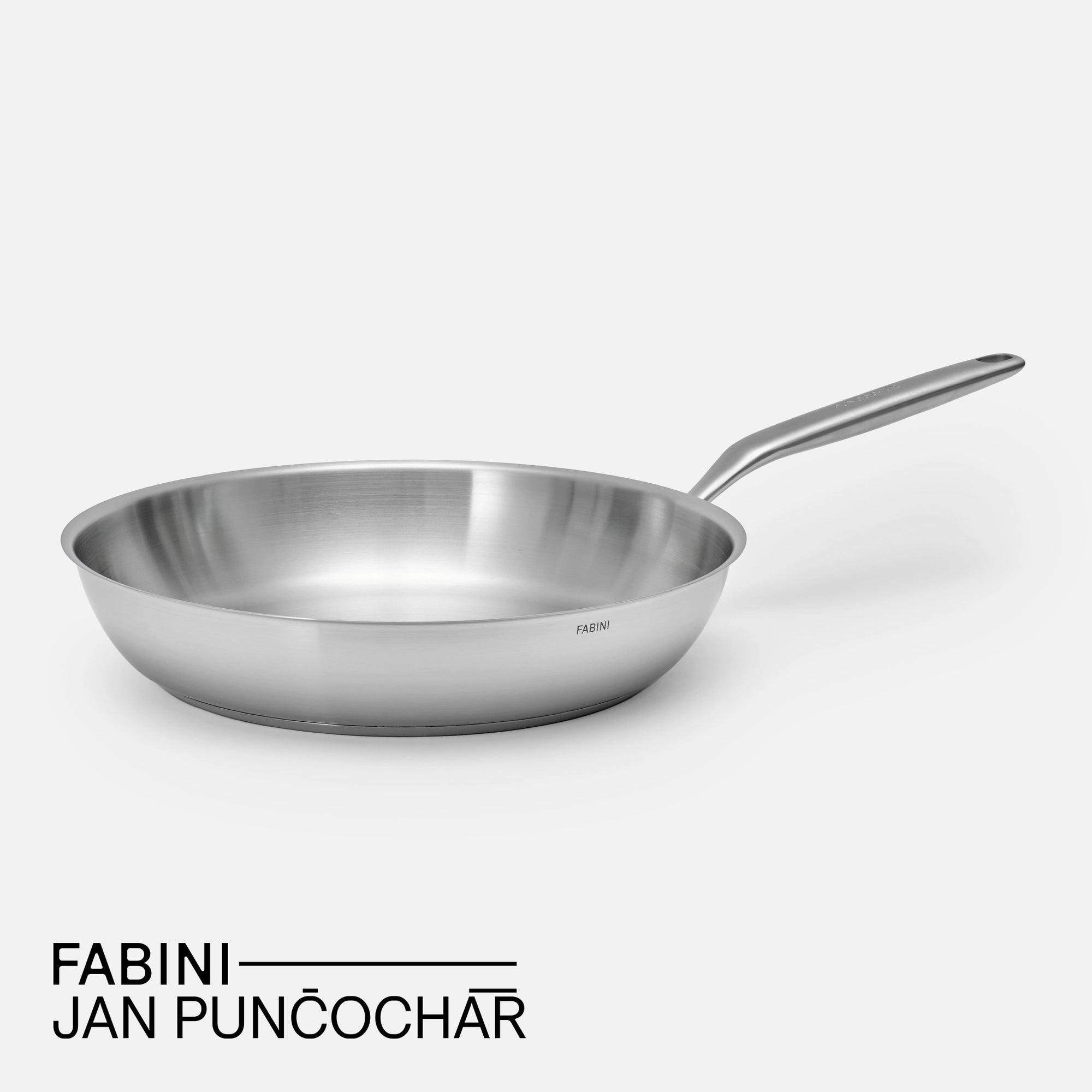 Panvica FABINI & Punčochář, ø 30 cm - Nerezová beznitová panvica z jednovrstvovej nerezovej ocele bez pokrievky