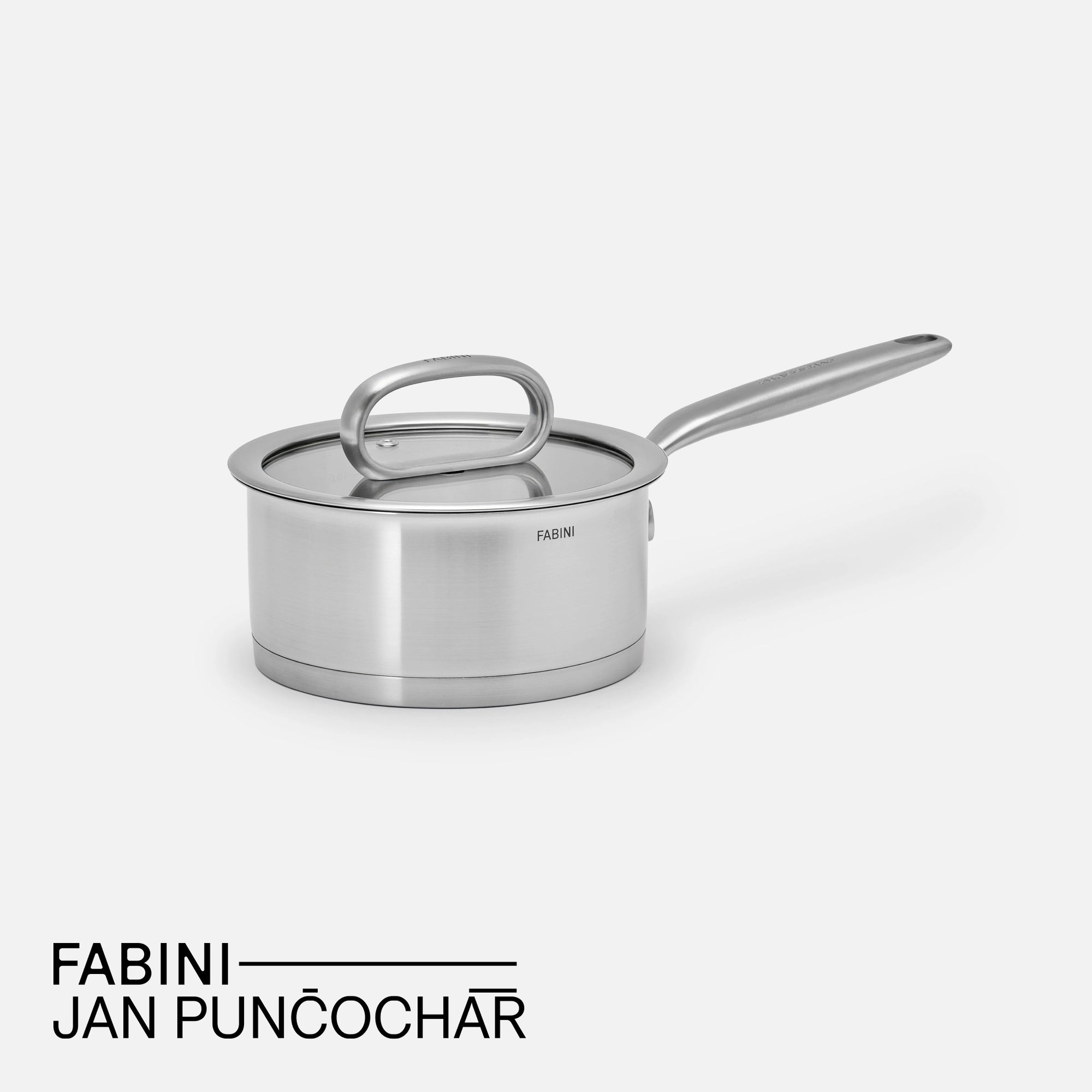 Rajnica FABINI & Punčochář, ø 16 cm (1,2 l) - Nerezová beznitová rajnica z jednovrstvovej nerezovej ocele so sklenenou pokrievkou