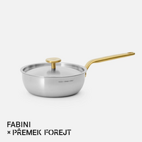 Kónická rajnica FABINI & Forejt, ø 20 cm (1,5 l) - Nerezová beznitová rajnica z viacvrstvovej nerezovej ocele s pokrievkou