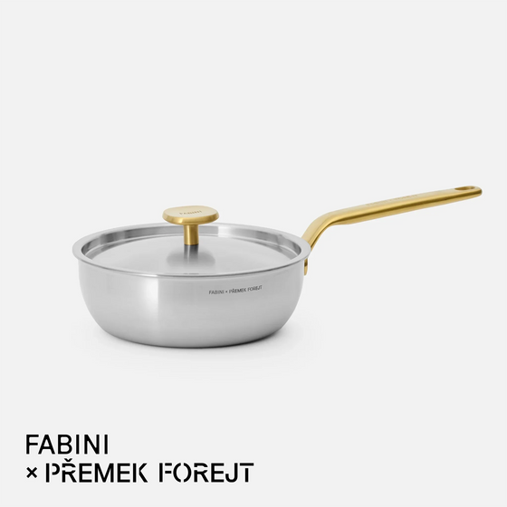 Kónická rajnica FABINI & Forejt, ø 20 cm (1,5 l) - Nerezová beznitová rajnica z viacvrstvovej nerezovej ocele s pokrievkou