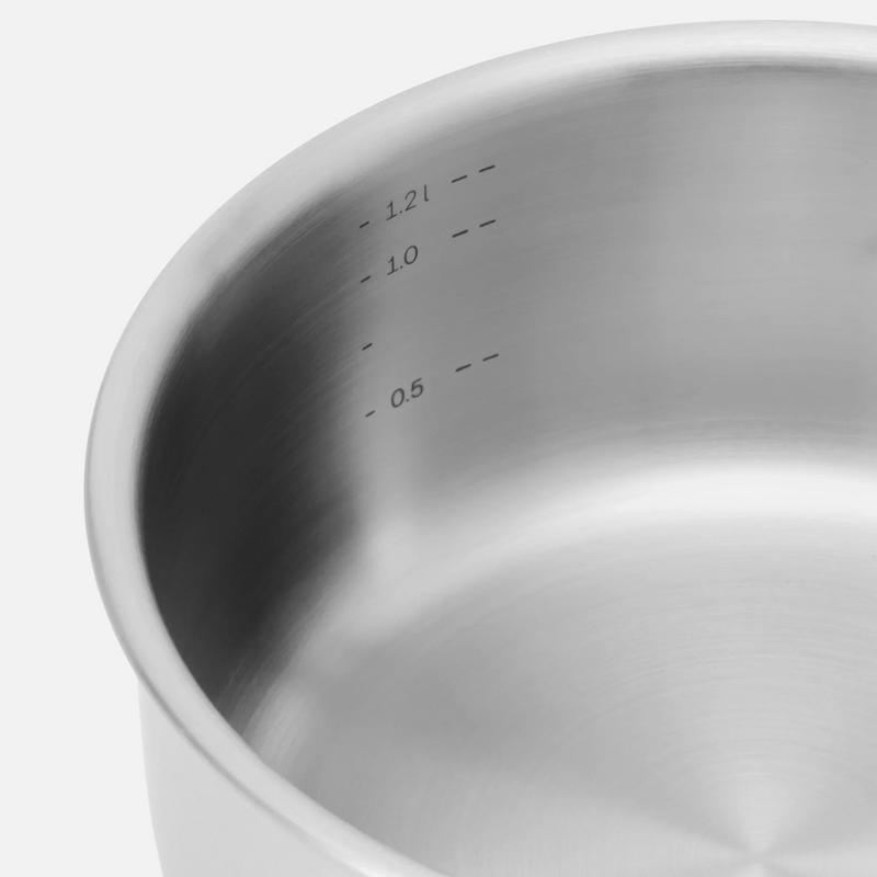 Rajnica FABINI & Forejt, ø 16 cm (1,2 l) - Nerezová beznitová rajnica z viacvrstvovej nerezovej ocele s pokrievkou
