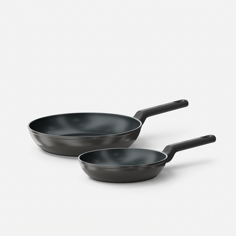 Sada panvíc Meda 5.0 Economy, ø 20 cm + ø 26 cm, 2 díly - Nepriľnavé panvice s keramickým povrchom, čierne