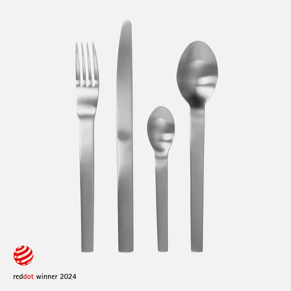 Sada príborov Boldi, 24 ks - Príbory z kartáčovanej nerezovej ocele