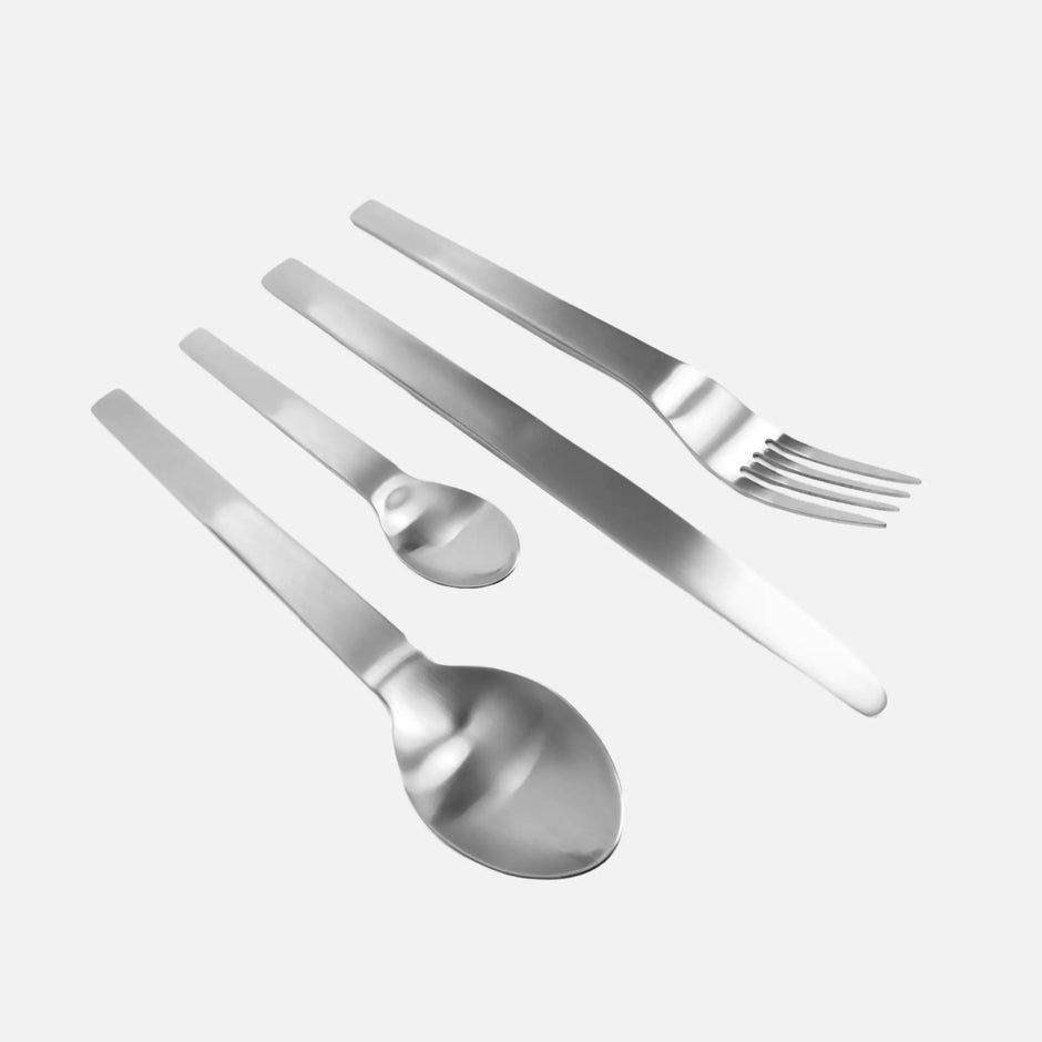 Sada príborov Boldi, 24 ks - Príbory z kartáčovanej nerezovej ocele