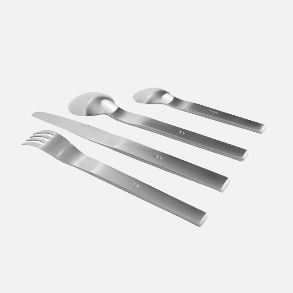 Sada príborov Boldi, 24 ks - Príbory z kartáčovanej nerezovej ocele