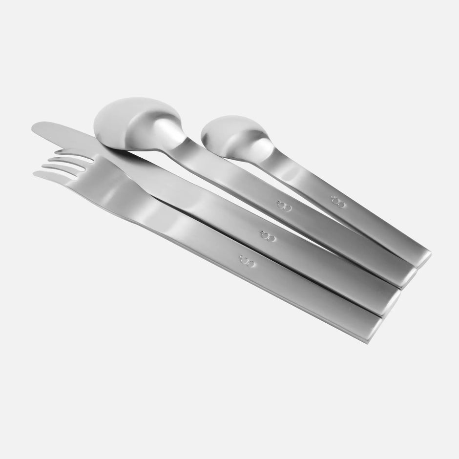 Sada príborov Boldi, 24 ks - Príbory z kartáčovanej nerezovej ocele