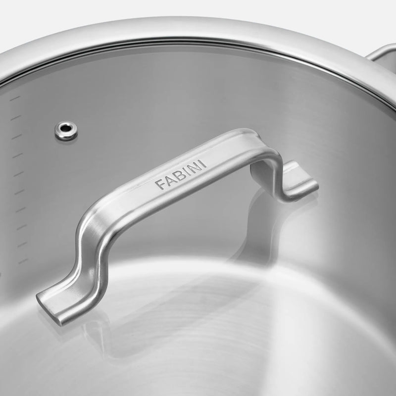 Hrniec Core Standard, ø 24 cm (5,5 l) - Nerezový beznitový hrniec z jednovrstvovej nerezovej ocele s pokrievkou