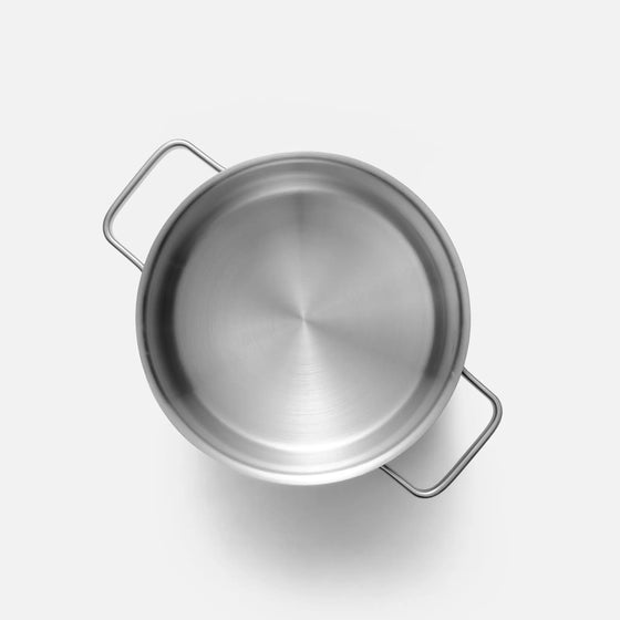 Hrniec Core Standard, ø 20 cm (3,5 l) - Nerezový beznitový hrniec z jednovrstvovej nerezovej ocele s pokrievkou