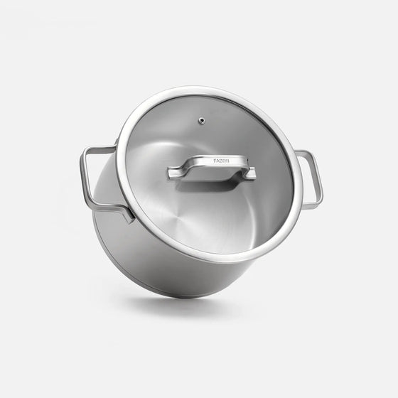 Hrniec Core Standard, ø 24 cm (5,5 l) - Nerezový beznitový hrniec z jednovrstvovej nerezovej ocele s pokrievkou