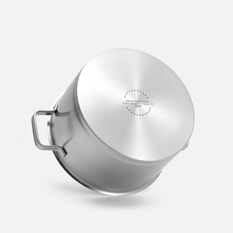 Hrniec Core Standard, ø 26 cm (7 l) - Nerezový beznitový hrniec z jednovrstvovej nerezovej ocele s pokrievkou