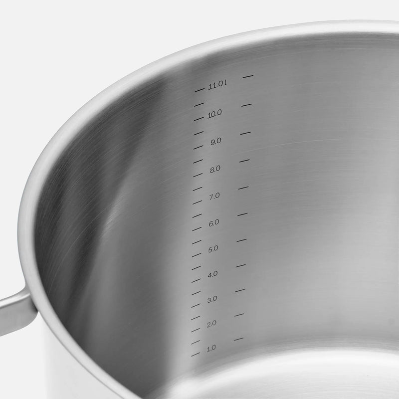 Hrniec Core Standard, ø 28 cm (11 l) - Nerezový beznitový hrniec z jednovrstvovej nerezovej ocele s pokrievkou