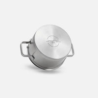Kastról Core Standard, ø 18 cm (2 l) - Nerezový beznitový kastról z jednovrstvovej nerezovej ocele s pokrievkou
