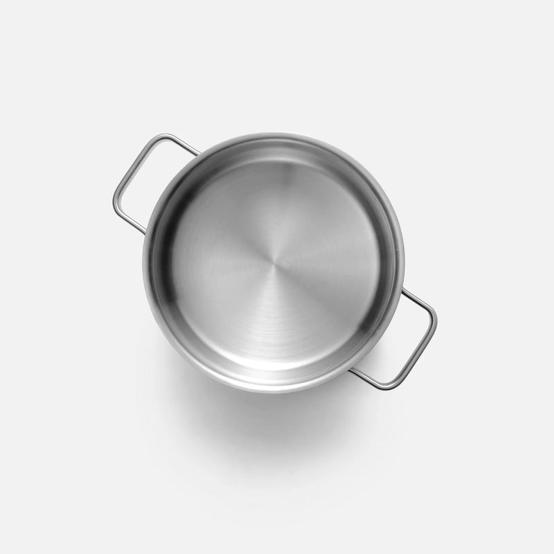 Kastról Core Standard, ø 18 cm (2 l) - Nerezový beznitový kastról z jednovrstvovej nerezovej ocele s pokrievkou