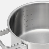 Kastról Core Standard, ø 18 cm (2 l) - Nerezový beznitový kastról z jednovrstvovej nerezovej ocele s pokrievkou