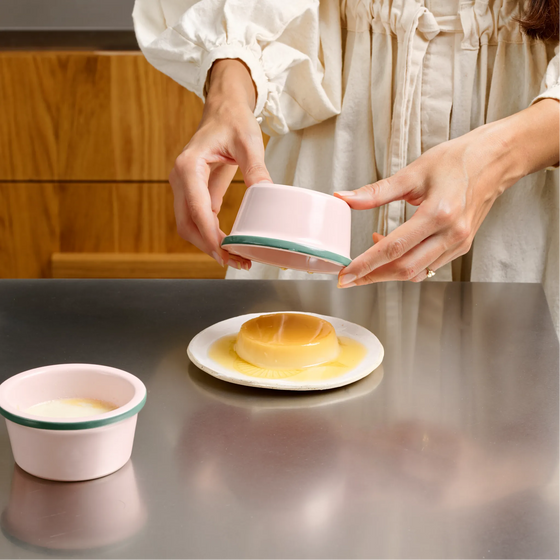 Súprava foriem na dezert FABINI & Surová dcérka, ø 10 cm, 2 diely - Kameninová súprava foriem, ružová