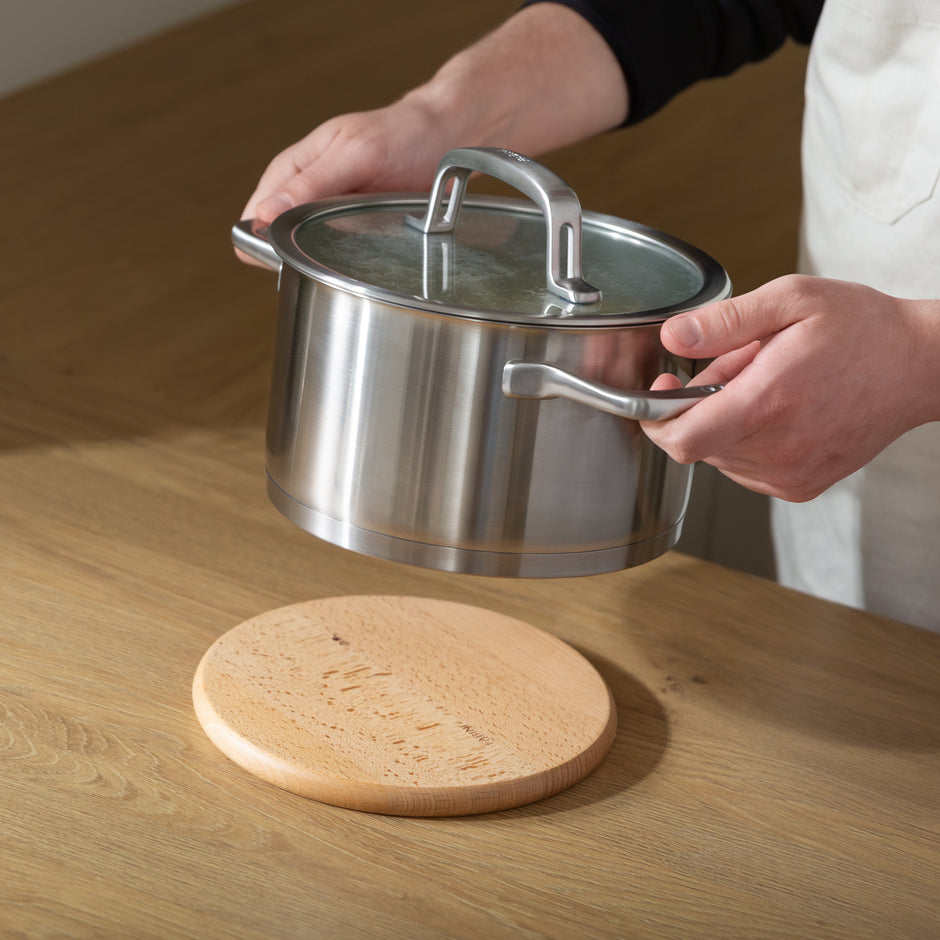 Podložka Arba, ø 20 cm - Buková podložka pod hrniec