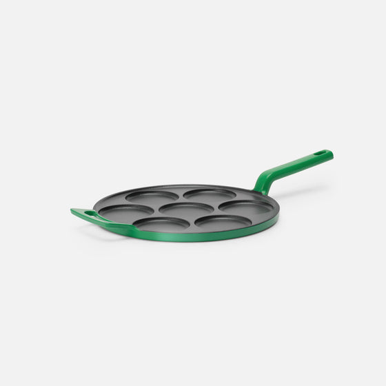 Panvica na lievance Mattia 3.0 Standard, ø 26 cm - Smaltovaná liatinová panvica, lesklá zelená