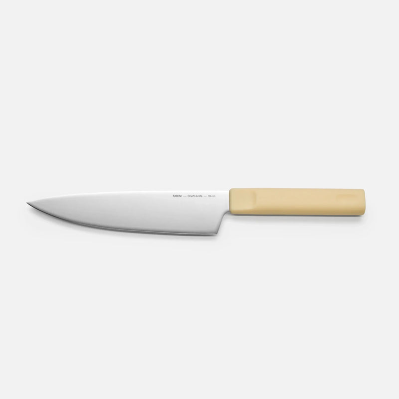 Veľký kuchársky nôž Trino Economy, 19 cm - Nôž z nemeckej ocele, krémový